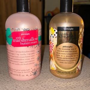 Philosophy Pink Marshmallow Buttercream Body Wash & Vanilla Chocolate Crumble